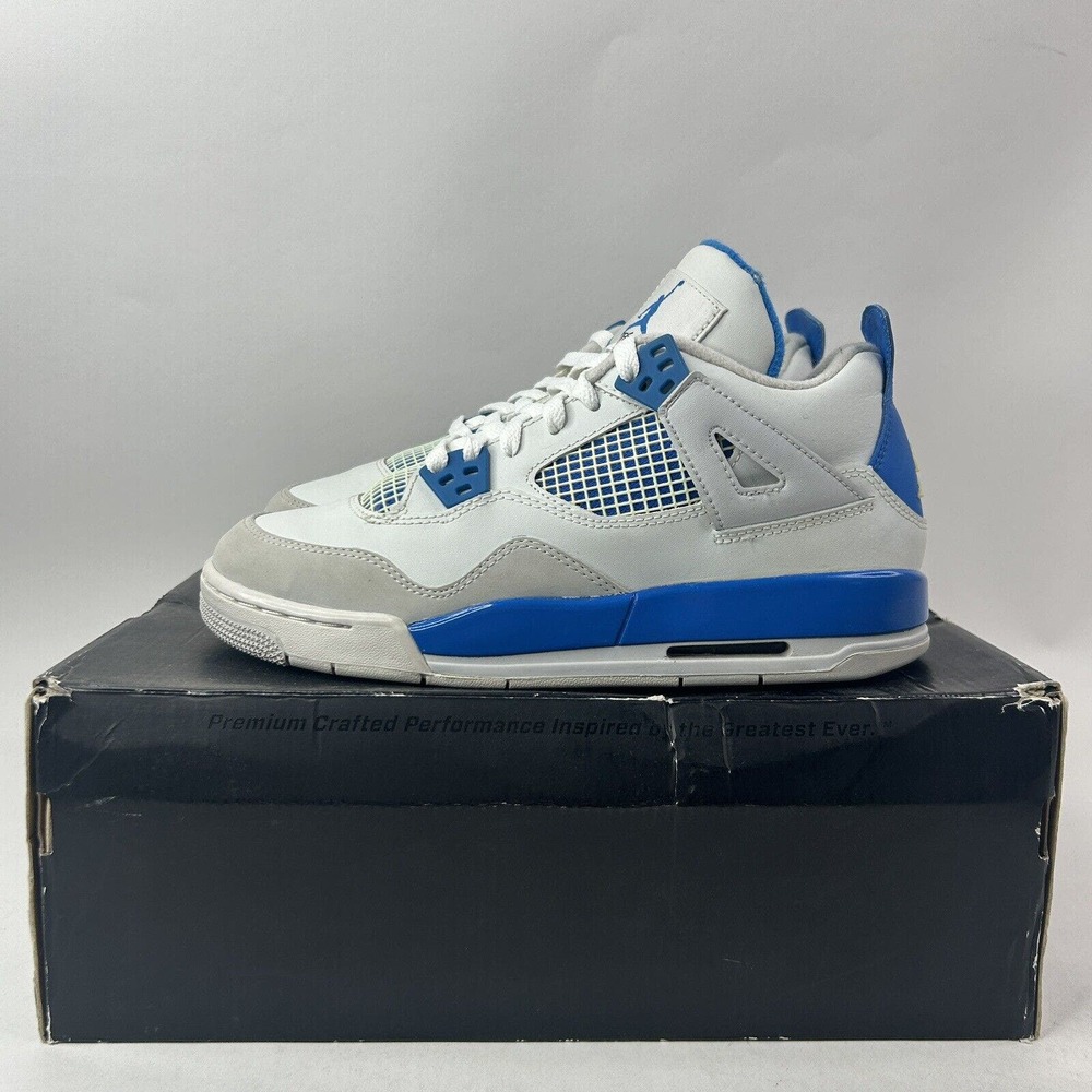 Nike Shoes Air Jordan 4 Retro GS “Military Blue” 2024 - Picture 6 of 10